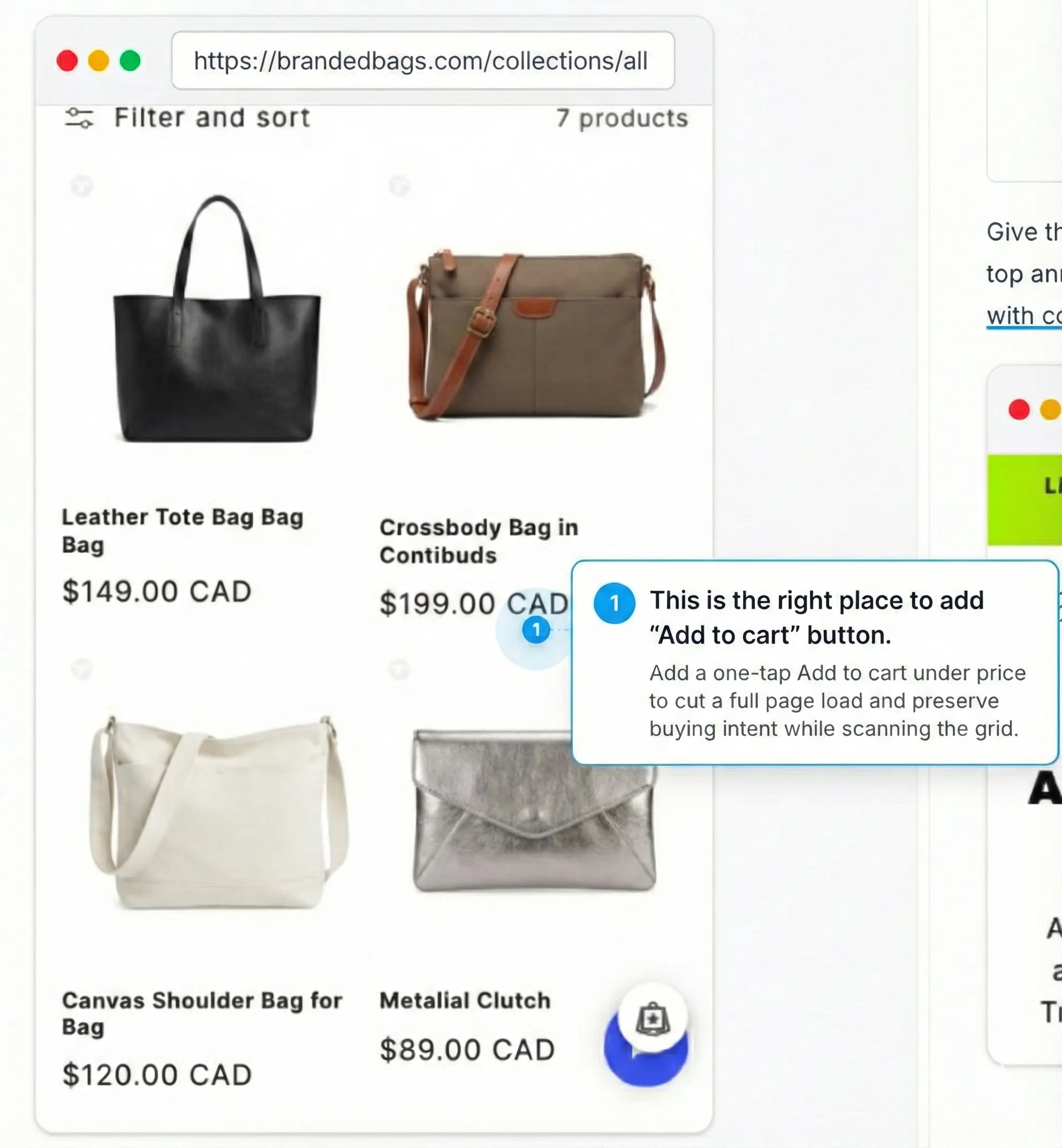Collection page with annotation